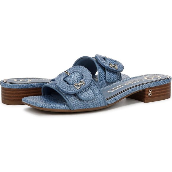 Sam and Libby Women's Kandie Buckle Block Heel Slide Sandals - Picture 5 of 6